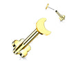 Titane Labret Lune Base Fleur Enfoncer