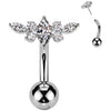 Titane Piercing Nombril zircones Enfoncer