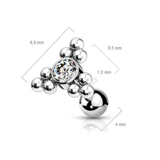 Barbell Triangles Zirconia