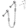 Value Pack two zirconia barbells chain