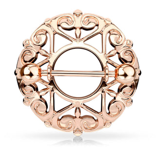 Nipple Piercing Tribal Round