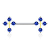 Nipple Piercing Cross Zirconia