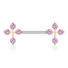 Nipple Piercing Cross Zirconia