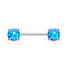 Nipple Piercing Opal Silver