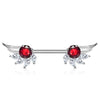 Nippelpiercing Engelsflügel Zirkonia