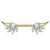 Nipple Piercing Angel Wings Zirconia