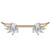 Nipple Piercing Angel Wings Zirconia