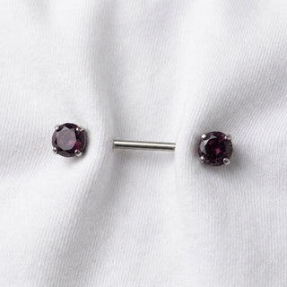 Nipple Piercing Zirconia – getragen