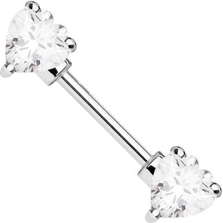 Nipple Piercing Heart Zirconia