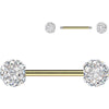 Nipple Piercing ferido crystal balls