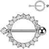 Nipple Piercing Ring Zirconia