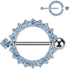 Nipple Piercing Ring Zirconia