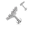 Labret Zircone Filetage Interne