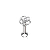 Labret Fleur Zircone Filetage Interne