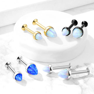 Labret Opal Kesselfassung Innengewinde