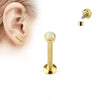 Labret Opale Plate Filetage Interne