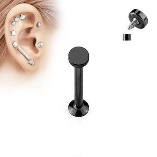 Labret Round Flat Internally Threaded
