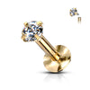 Labret Zirkonia Titan PVD Innengewinde