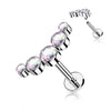 Labret 5 Zircones Filetage Interne