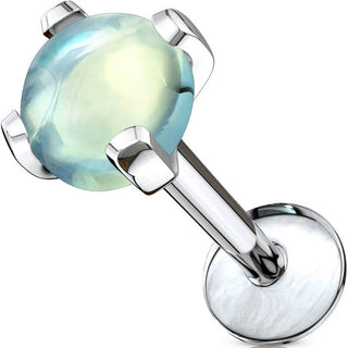 Labret Semi-Precious Stone Internally Threaded