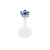 Labret Flower Zirconia