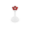 Labret Flower Zirconia