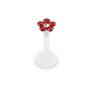 Labret Flower Zirconia