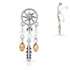 Belly Button Piercing Dream Catcher Zirconia