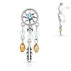 Belly Button Piercing Dream Catcher Zirconia