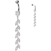 Piercing Nombril zircone taillée en marquise zircone