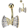 Piercing Nombril ruban zircone