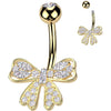 Piercing Nombril ruban zircone