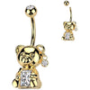 Piercing Nombril ours en peluche zircone
