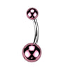 Belly Button Piercing Acrylic Ball Glass Coating