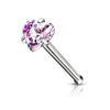 Nose Stud Heart Zirconia