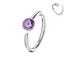 Ring Zirconia Silver Bendable