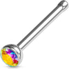 Nose Stud Zirconia Silver