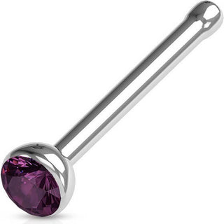 Nose Stud Zirconia Silver