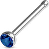 Nose Stud Zirconia Silver