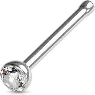 Nose Stud Zirconia Silver