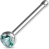 Nose Stud Zirconia Silver