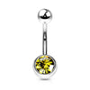 Piercing Ombelico Zircone a sfera