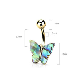 Bauchnabelpiercing Schmetterling