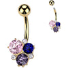 Piercing Nombril pierres multicolores