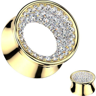 Tunnel cubic zirconia paved