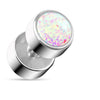 Fake Plug Opal Round Internally Threaded