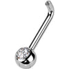 Titan Christina Piercing Barbell Zirkonia Innengewinde