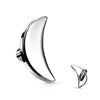 Top Mond Flach Silber Innengewinde