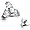Top top triangle zirconia Internally Threaded