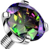 Titanium Top top zirconia prong setting Internally Threaded